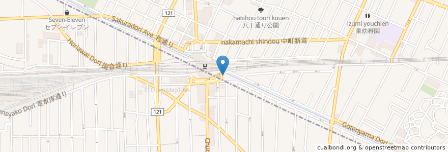 Mapa de ubicacion de ジブリ美術館行き往復券売機 en Japão, Tóquio.