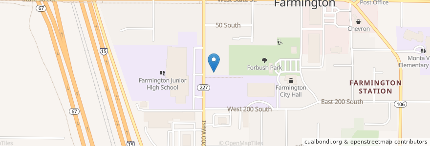 Mapa de ubicacion de Dream It Dental en Amerika Syarikat, Utah, Davis County, Farmington.