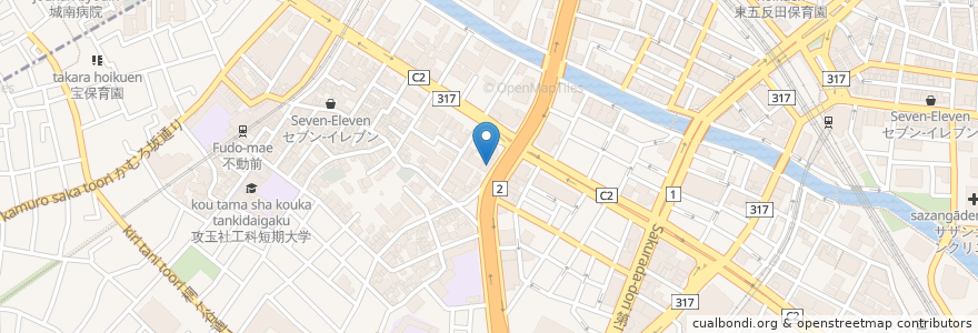 Mapa de ubicacion de Glade hidekyu 五反田 en 日本, 東京都, 品川区.
