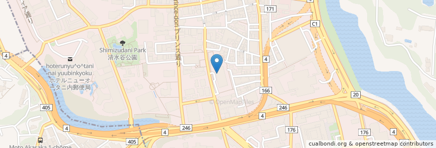 Mapa de ubicacion de 珈琲茶館 en Japonya, 東京都, 千代田区.