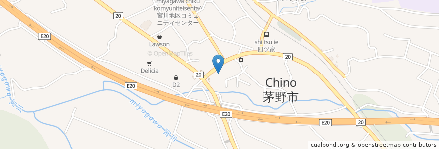 Mapa de ubicacion de Esso en Jepun, 長野県, 茅野市.