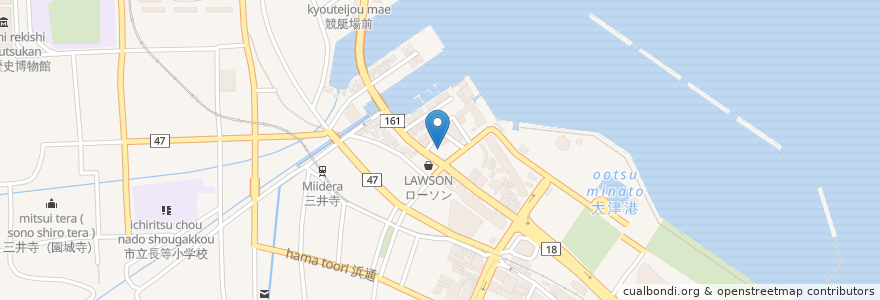 Mapa de ubicacion de セレマ en 일본, 시가현, 大津市.