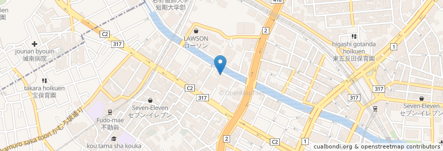 Mapa de ubicacion de カフェテラス　ミモザ en Jepun, 東京都, 品川区.