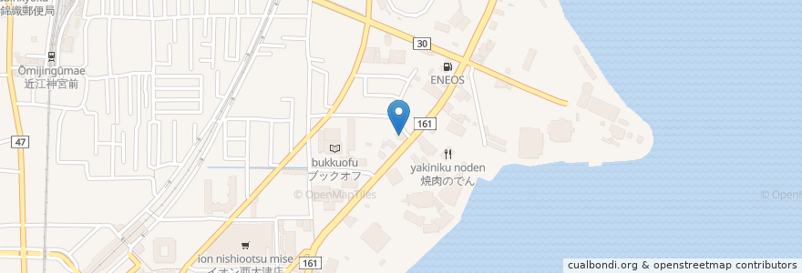 Mapa de ubicacion de cafeレストラン ガスト en 日本, 滋賀県, 大津市.