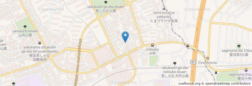 Mapa de ubicacion de 炙り蒸ししゃぶ 慶次 en Japon, Préfecture De Kanagawa, Kawasaki, 横浜市, 青葉区, 宮前区.