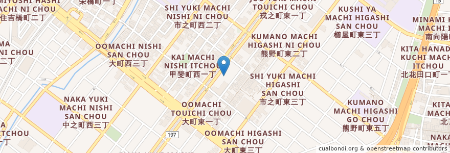 Mapa de ubicacion de 三菱東京UFJ銀行 en Japão, 大阪府, 堺市, 堺区.