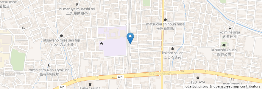 Mapa de ubicacion de 横木鍼灸院 en Jepun, 福島県, 会津若松市.