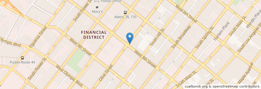 Mapa de ubicacion de Ham & Eggs Tavern en 미국, 캘리포니아주, Los Angeles County, 로스앤젤레스.