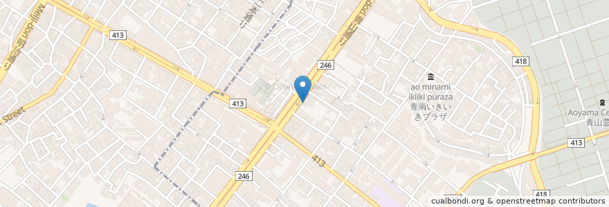 Mapa de ubicacion de 善光堂薬局 en Japan, Tokio, 渋谷区.