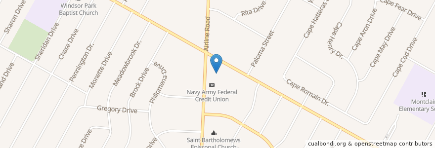 Mapa de ubicacion de CVS Pharmacy en Verenigde Staten, Corpus Christi, Texas, Nueces County.