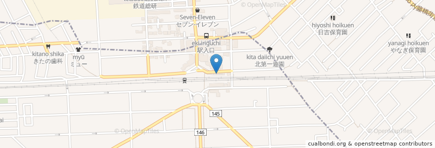 Mapa de ubicacion de ラーメン さんさん en Japon, Tokyo, 国分寺市.
