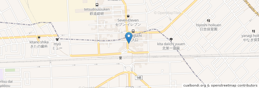 Mapa de ubicacion de プラース調剤薬局 en اليابان, 東京都, 国分寺市.