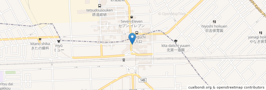 Mapa de ubicacion de 国立駅前歯科 en Japan, 東京都, 国分寺市.