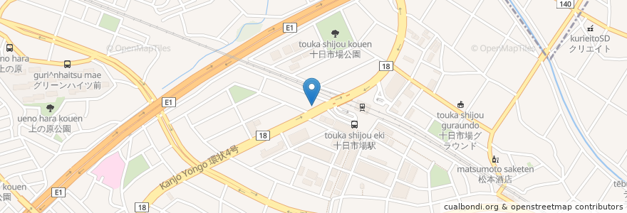 Mapa de ubicacion de イタリア料理店 en Japan, Präfektur Kanagawa, Yokohama, 緑区.