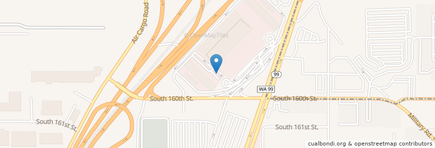 Mapa de ubicacion de Visitor Parking en Stati Uniti D'America, Washington, King County, Seatac.