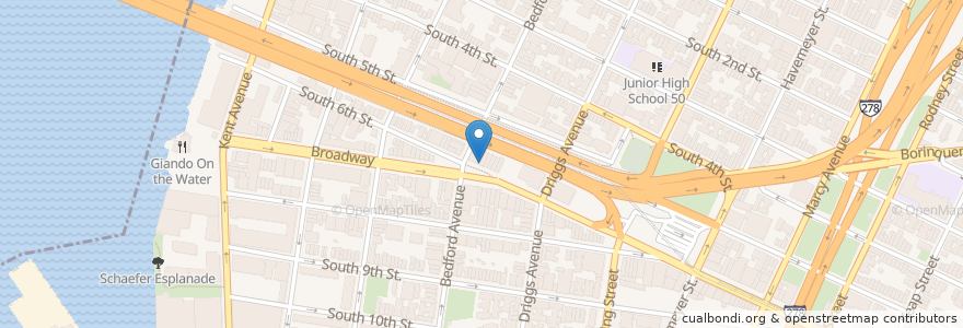 Mapa de ubicacion de Motorino en 미국, 뉴욕, New York, Brooklyn.
