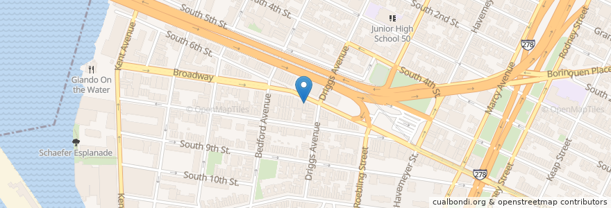 Mapa de ubicacion de Velvet Lounge en الولايات المتّحدة الأمريكيّة, نيويورك, New York, Brooklyn.