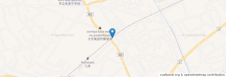 Mapa de ubicacion de 大宮七里眼科 en Giappone, Prefettura Di Saitama, さいたま市, 見沼区.