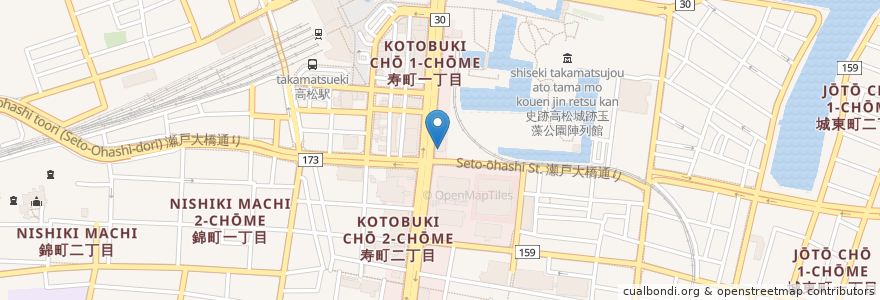 Mapa de ubicacion de すき家 en 일본, 가가와현, 高松市.