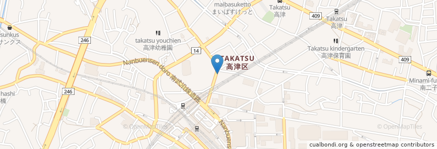 Mapa de ubicacion de かつや en Giappone, Prefettura Di Kanagawa, 川崎市, 高津区.