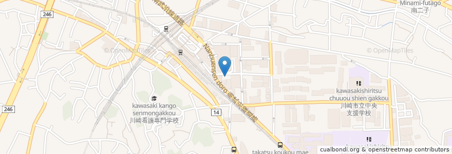 Mapa de ubicacion de 三井のリパーク en Japan, 神奈川県, 川崎市, 高津区.