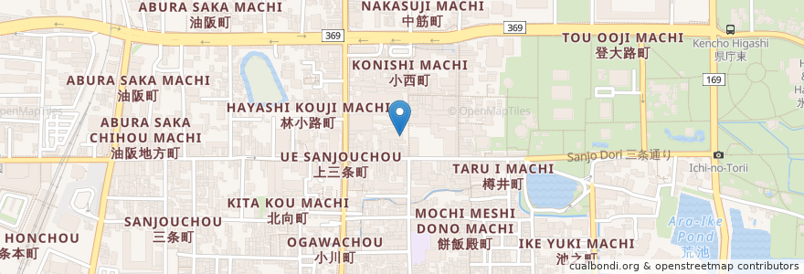 Mapa de ubicacion de シャララ en Japon, Préfecture De Nara, 奈良市.