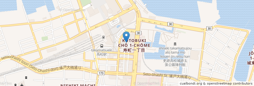 Mapa de ubicacion de ニッポンレンタカー en ژاپن, 香川県, 高松市.