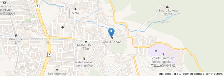 Mapa de ubicacion de GALLERY AYA en Japón, Prefectura De Kioto, 宇治市.