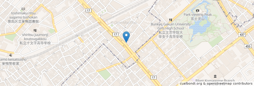 Mapa de ubicacion de カレーハウス CoCo壱番屋 en Jepun, 東京都, 文京区, 豊島区.