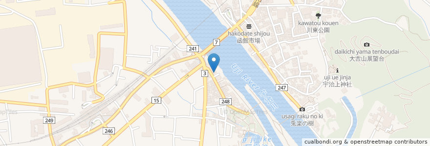 Mapa de ubicacion de 六条庵 en 일본, 교토부, 宇治市.
