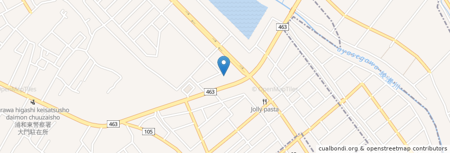 Mapa de ubicacion de 徳樹庵 en 日本, 埼玉県, さいたま市, 緑区.