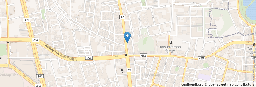 Mapa de ubicacion de NIKKI café en ژاپن, 東京都, 文京区.