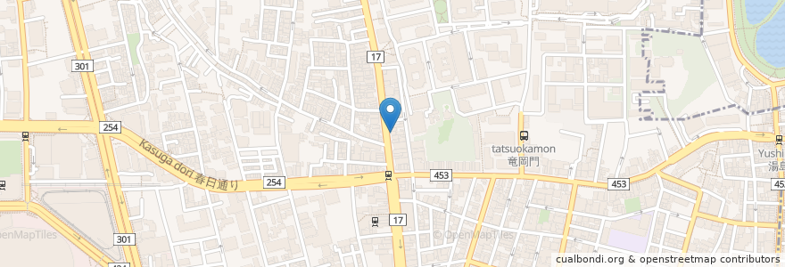Mapa de ubicacion de 日本一たい焼 en Япония, Токио, Бункё.