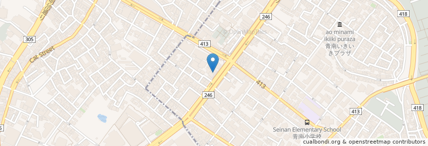 Mapa de ubicacion de スターバックス en Japão, Tóquio, 渋谷区.