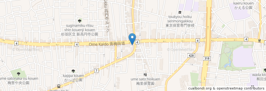 Mapa de ubicacion de 新高円寺クリニック en Япония, Токио, Сугинами.