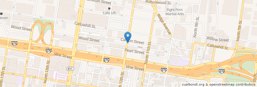 Mapa de ubicacion de Jany's en Stati Uniti D'America, Pennsylvania, Philadelphia County, Philadelphia.