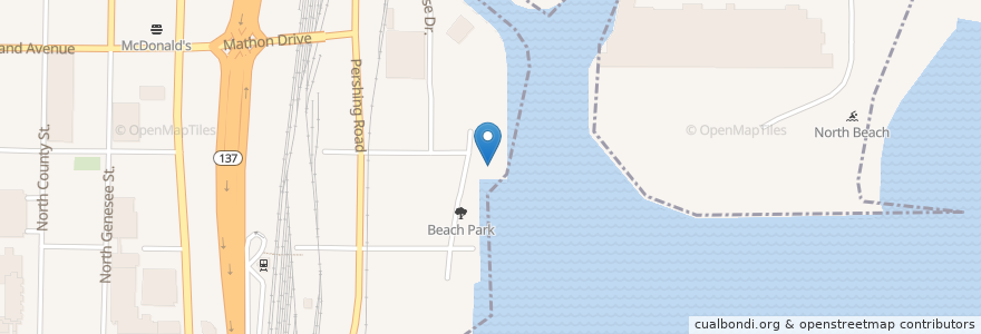 Mapa de ubicacion de Waukegan Yacht Club en United States, Illinois, Waukegan.