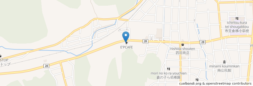 Mapa de ubicacion de E'PCAFE en Япония, Киото, Майдзуру.