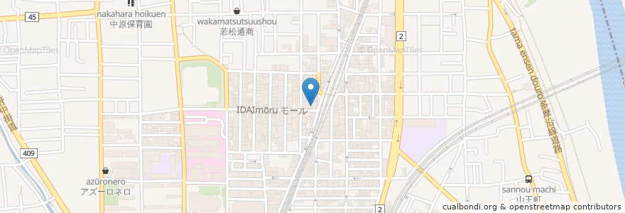 Mapa de ubicacion de みずほ銀行 武蔵小杉支店新丸子前出張所 en اليابان, كاناغاوا, 川崎市, 中原区.