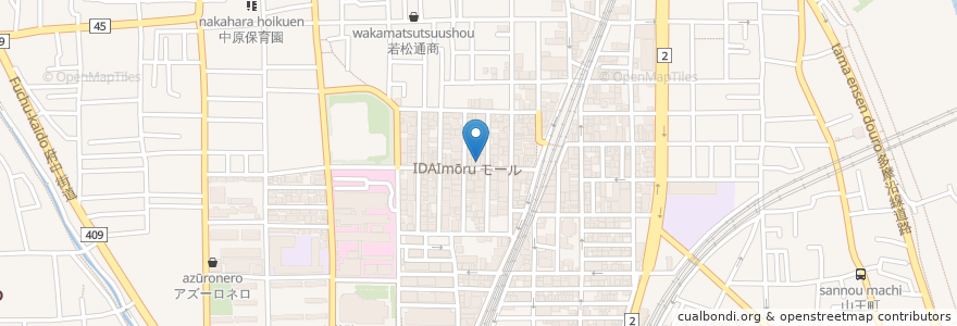 Mapa de ubicacion de 日本調剤新丸子薬局 en Japan, Präfektur Kanagawa, 川崎市, 中原区.