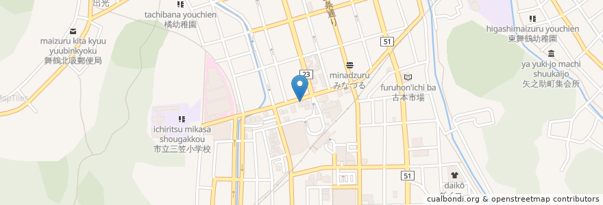 Mapa de ubicacion de pizzeria SLOW en Giappone, Prefettura Di Kyoto, 舞鶴市.