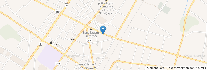 Mapa de ubicacion de 関根歯科医院 en Giappone, Prefettura Di Fukushima, 岩瀬郡, 鏡石町.