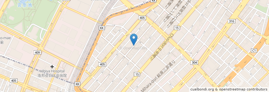 Mapa de ubicacion de 銀八商店 en Jepun, 東京都.