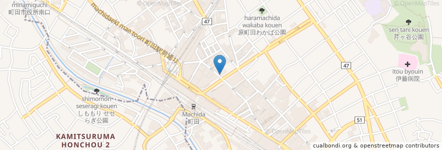 Mapa de ubicacion de マツモトキヨシ en 일본, 도쿄도, 町田市.