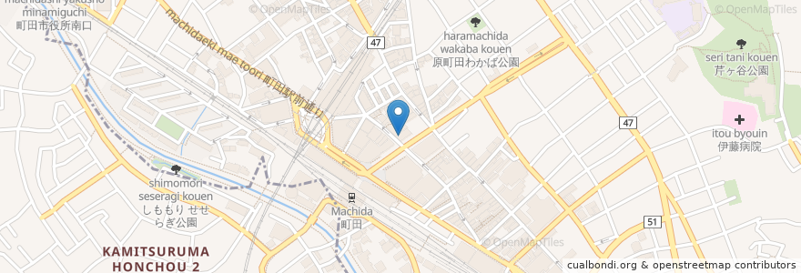Mapa de ubicacion de TGI Friday's en 日本, 東京都, 町田市.