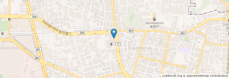Mapa de ubicacion de 俺の居酒屋 三蔵 en 日本, 东京都/東京都, 文京区.