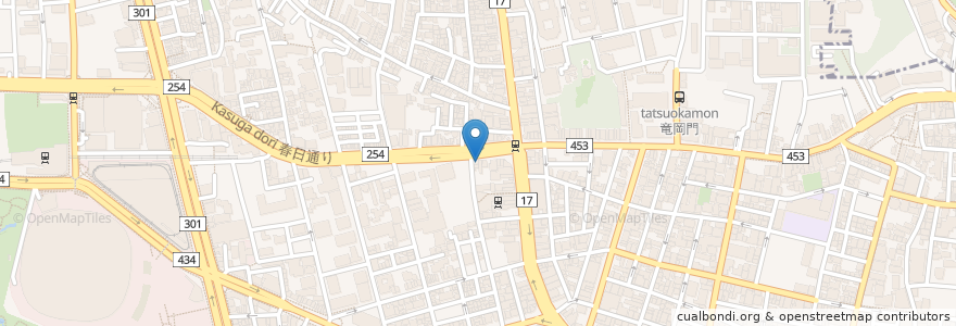 Mapa de ubicacion de 和田珈琲店 en اليابان, 東京都, 文京区.