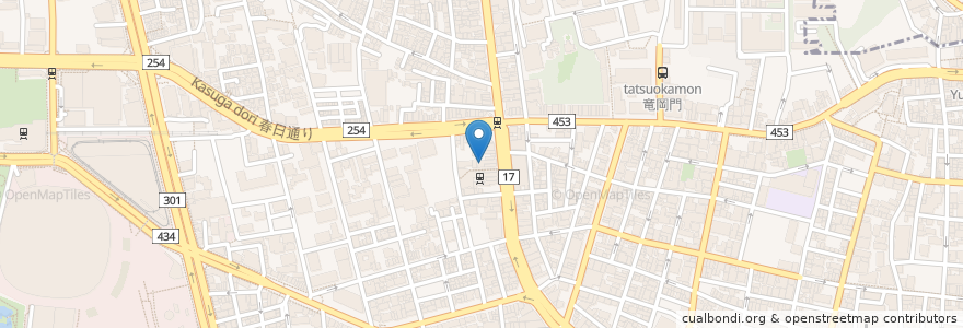 Mapa de ubicacion de 海鮮居酒屋 はなの舞 en 日本, 東京都, 文京区.