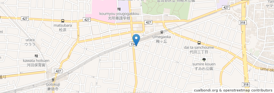 Mapa de ubicacion de パラベッシュ en Jepun, 東京都, 世田谷区.