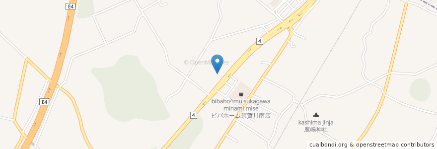 Mapa de ubicacion de エネオス en Japon, Préfecture De Fukushima, 岩瀬郡, 鏡石町.